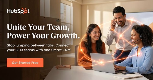 HubSpot banner ad — Unite Your Team, Power Your Growth