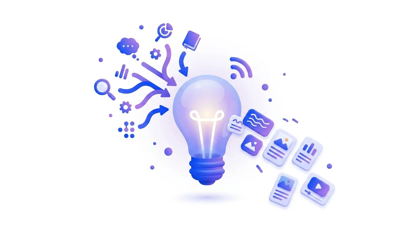 Six methods for generating content ideas that convert, from competitor data to AI drafting