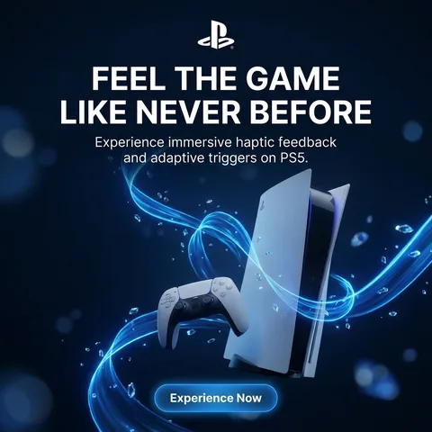 PlayStation banner generated by Aiter: Feel The Game Like Never Before