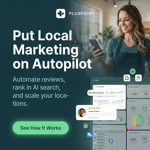 Pluspoint banner generated by Aiter: Put Local Marketing on Autopilot