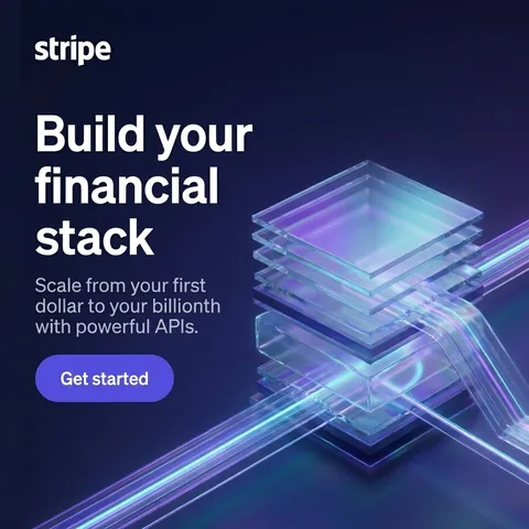 Stripe banner generated by Aiter: Build your financial stack