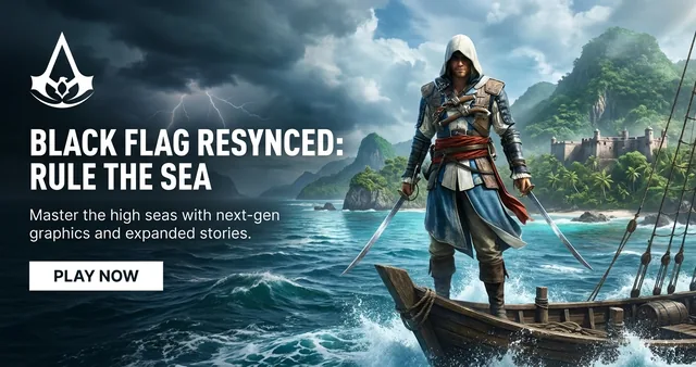 Ubisoft banner generated by Aiter: Black Flag Resynced: Rule the Sea